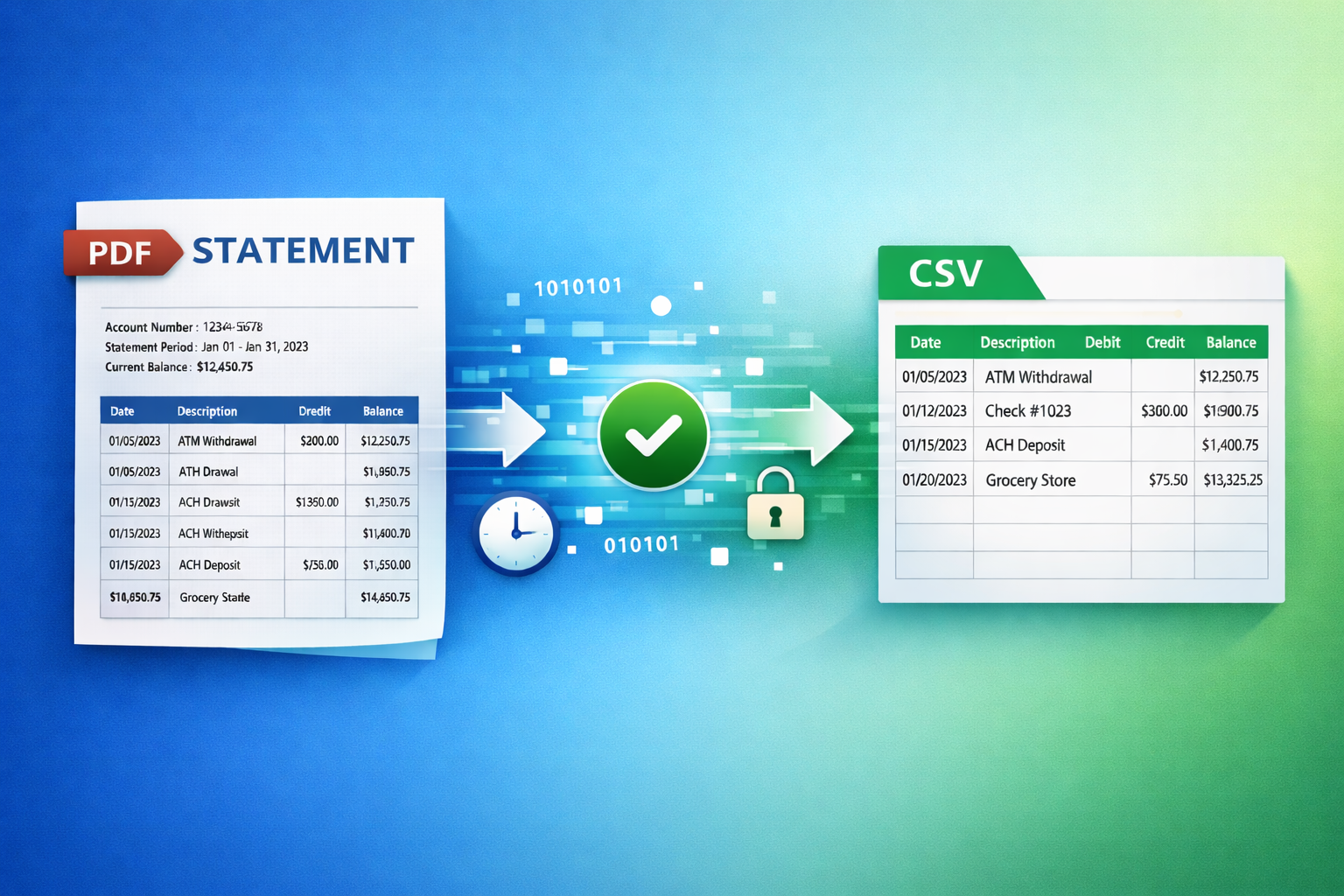 Card statement conversion guide